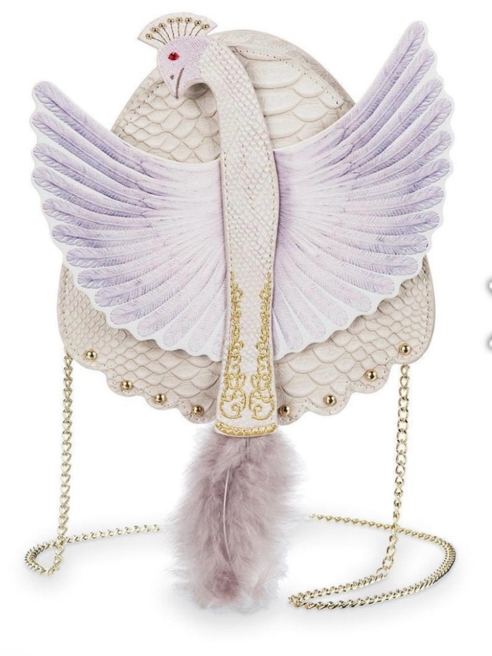 DANIELLE NICOLE BEAUTY & THE BEAST PLUMETTE CROSSBODY CLUTCH BAG